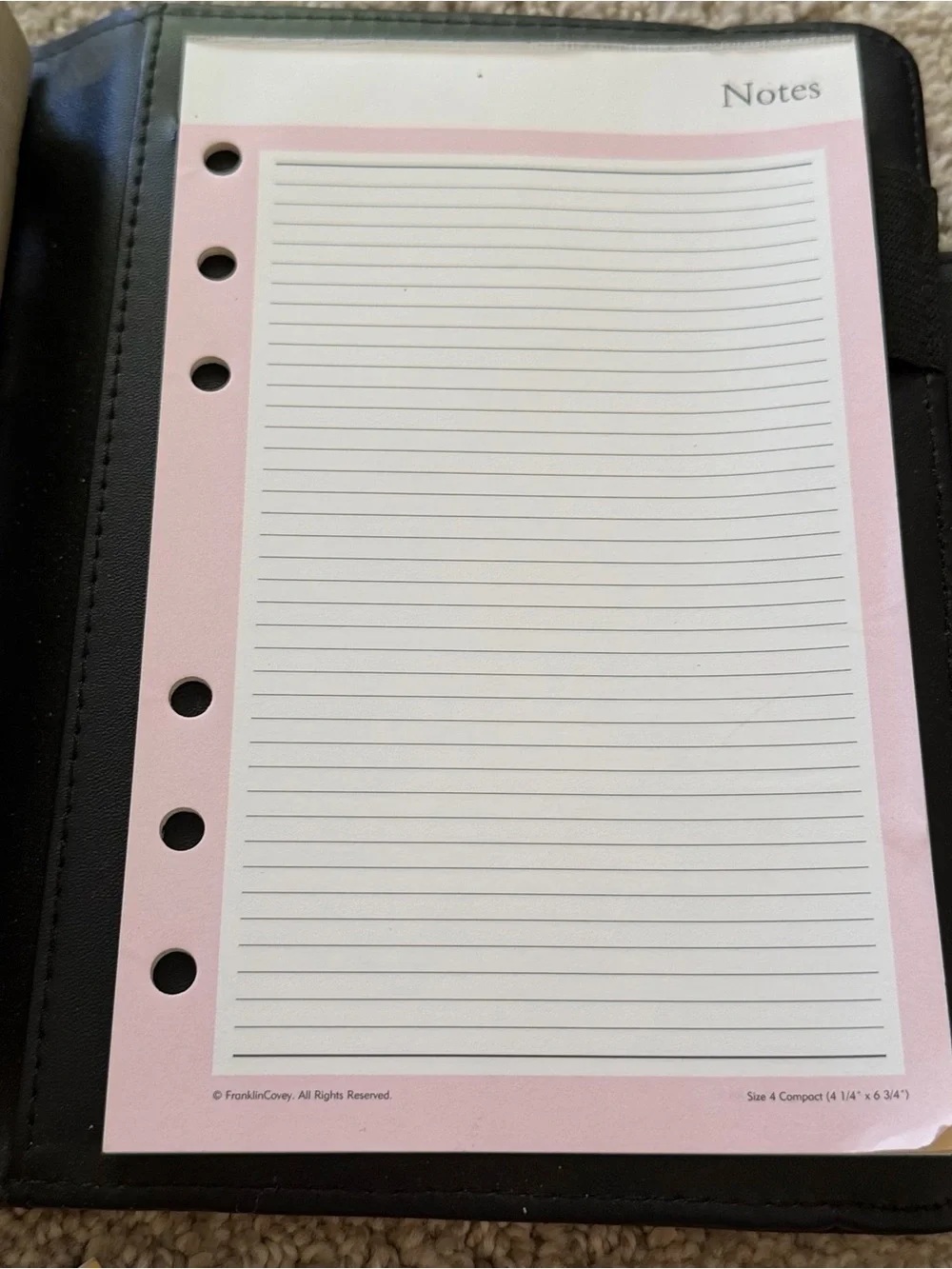 Franklin Covey 365 Pink Compact Planner 5.5”x 7.5” Magnetic Closure 1 inch READ